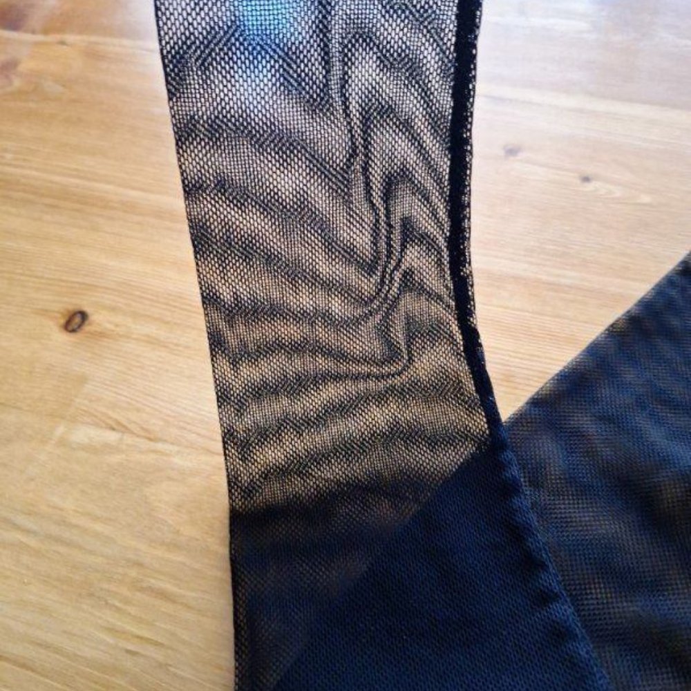 Vintage Sexy Black Mesh Bodysuit - Picture 5 of 8